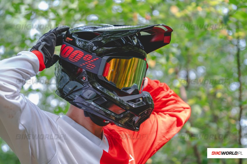 Zdjęcie do artykułu: Test: Kask fullface 100% Aircraft 2 i gogle Armega do enduro / DH