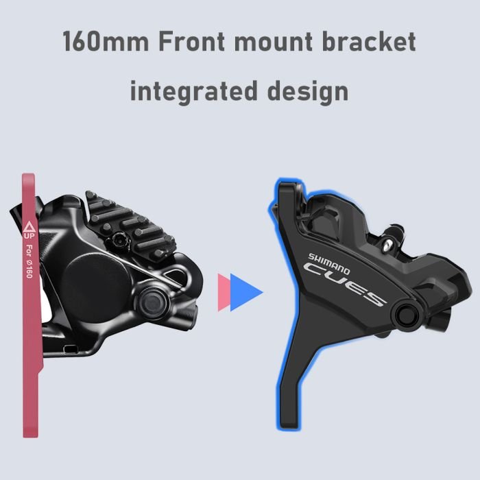 Konstrukcja przedniego zacisku z montażem bez adaptera