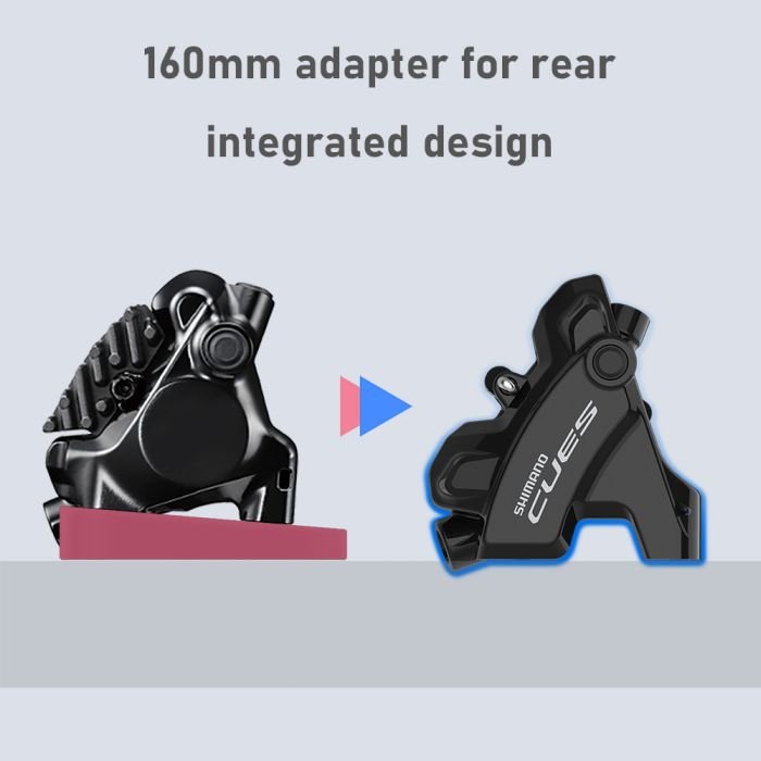 Tylny również nie wymaga adaptera. Oba są pod tarcze 160 mm
