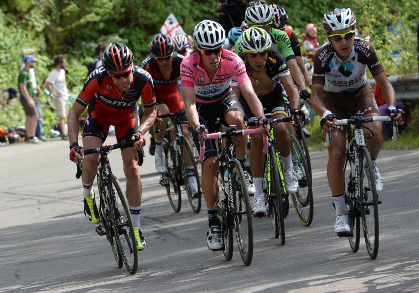 Giro di Italia,Cadel Evans,BMC Racing Team,Omega Pharma-Quick Step,Domenico Pozzovivo,Rigoberto Uran,Ag2r La Mondiale