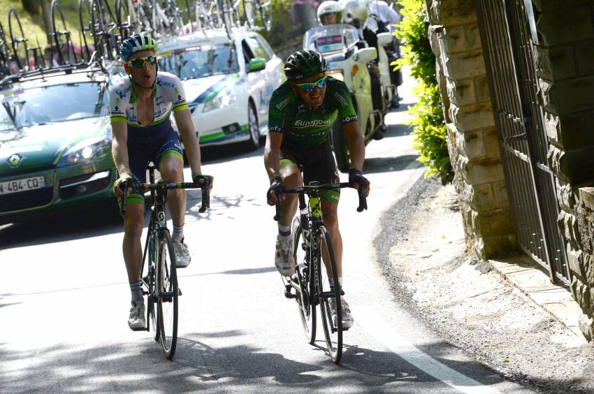 Giro di Italia,Davide Malacarne,Peter Weening,Europcar,Orica GreenEdge