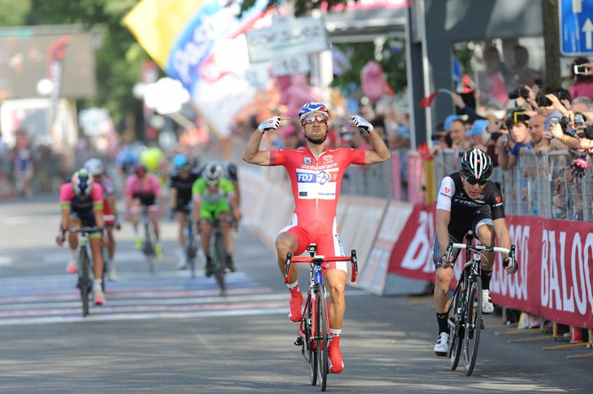 Giro di Italia,Nacer Bouhanni,Giacomo Nizzolo,FDJ.fr,Trek Factory Racing