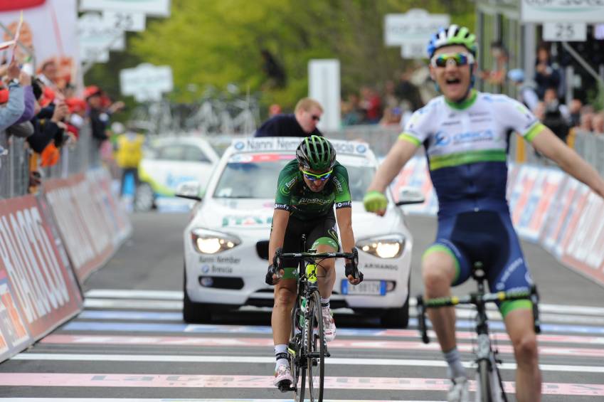 Giro di Italia,Davide Malacarne,Peter Weening,Europcar,Orica GreenEdge