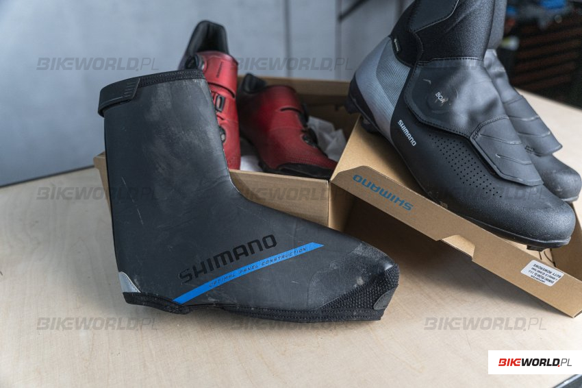 Zdjęcie do artykułu: Test: Buty zimowe Shimano MW7 vs ochraniacze XC Thermal Shoe Cover