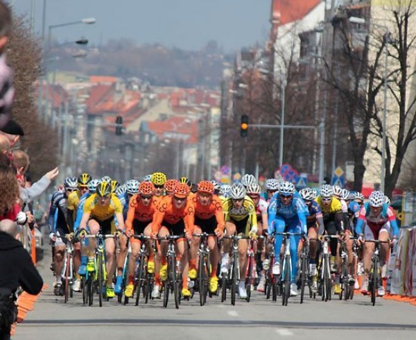 Peleton na ulicach Kalisza