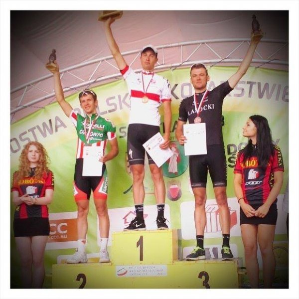 Podium wyścigu ze startu wspólnego orlików