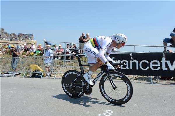 Tony Martin (Omega Pharma-Quick Step) pokazał dzisiaj swoją dominację w jeździe na czas