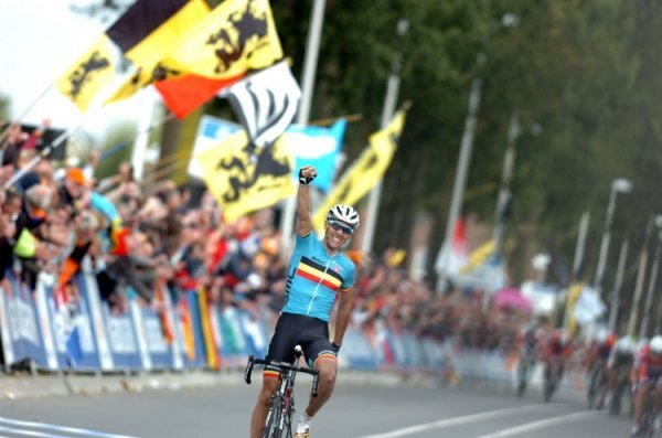 Philippe Gilbert (Belgia) zdobył tytuł Mistrza Świata w 2012 roku