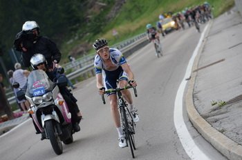 Peeter Weening (Orica GreenEdge) nie ustawał w atakach na ostatnich kilometrach