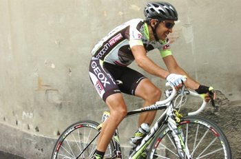 Carlos Sastre (Geox TMC) po raz kolejny szukał szansy w ucieczce