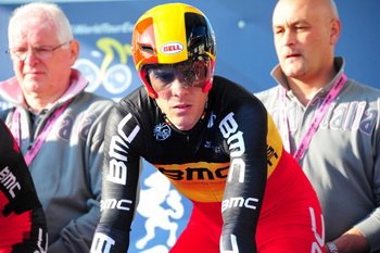 Mistrz Belgii, Philippe Gilbert (BMC Racing) gotowy do startu