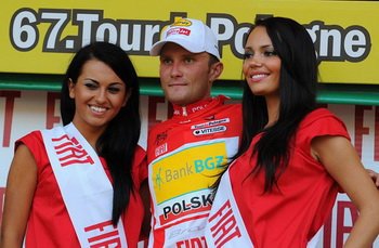 Błażej Janiaczyk to jak do tej pory najaktywniejszy kolarz wyścigu