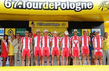 ajwiększe brawa kibiców zgarnęli kolarze kadry narodowej