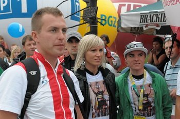 Kibice Marka Rutkiewicza na mecie