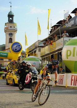 Marco Marcato (Vacansoleil) uciekał na ulicach Cieszyna - Włoch jednak pomylił sie o jedną rundę