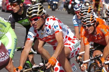 Zwycięzca klasyfikacji górskiej, Samuel Sanchez (Euskaltel Euskadi)