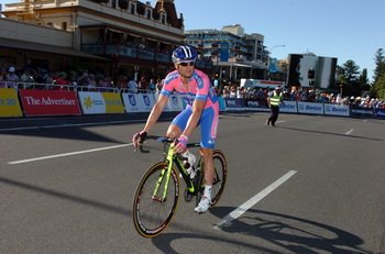 Alessandro Petacchi (Lampre ISD) przed startem wyścigu