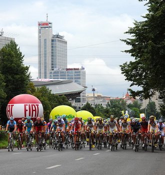 Większa część dzisiejszego etapu została rozegrana na ulicach Katowic