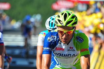 Ivan Basso (Liquigas-Cannondale) w tegorocznym Tour de France spełnia rolę supergregario dla Vincenzo Nibalego, który na 7. etapie zdobył 3. miejsce.